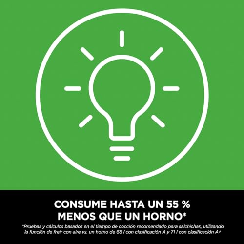 Freidora de aire 9,5 L con doble cesta vertical, 4 niveles de cocción y 6 funciones